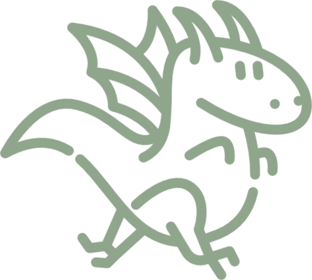 Das Bild zeigt einen kleinen Drachen.